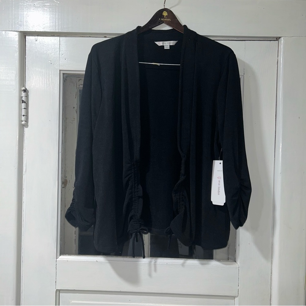 NWT black Erin London cardigan XXL